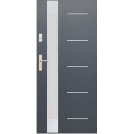 Drzwi zewnętrzne stalowe WIKĘD FUTURE INOX FI07E